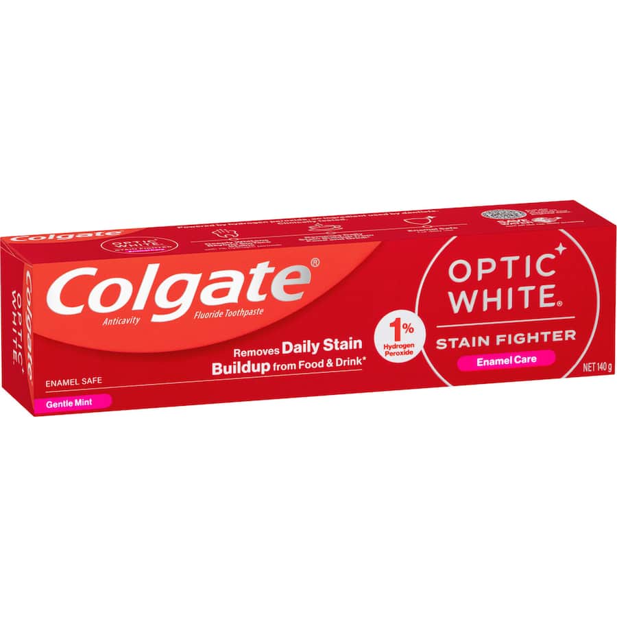 Colgate Optic White Toothpaste Enamel Care Teeth Whitening 140g
