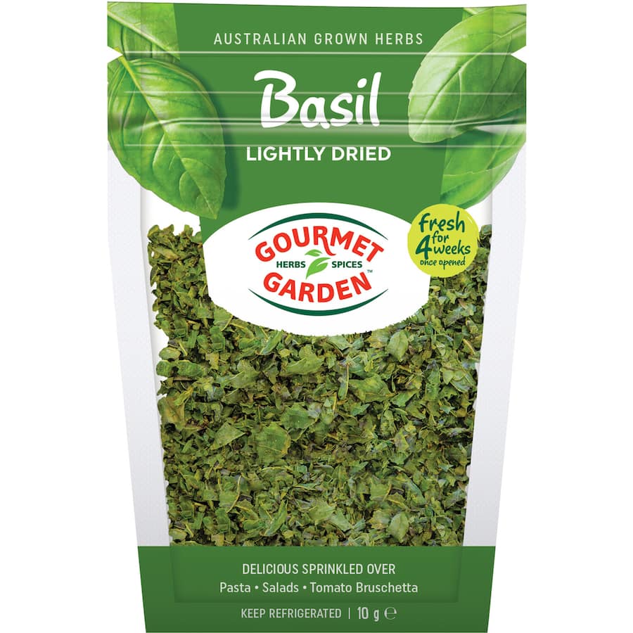 Gourmet Garden Fresh Vegetable Basil Lightly Dried Packet 10g
