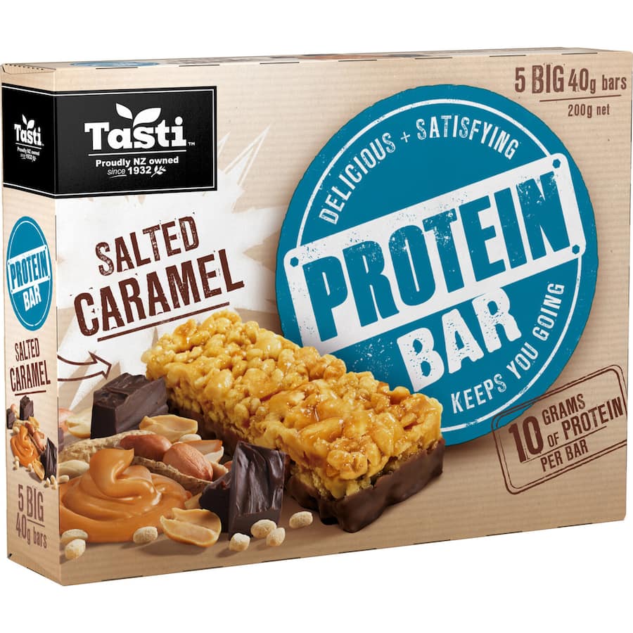 Tasti Protein Bars Salted Caramel 5pk 200g