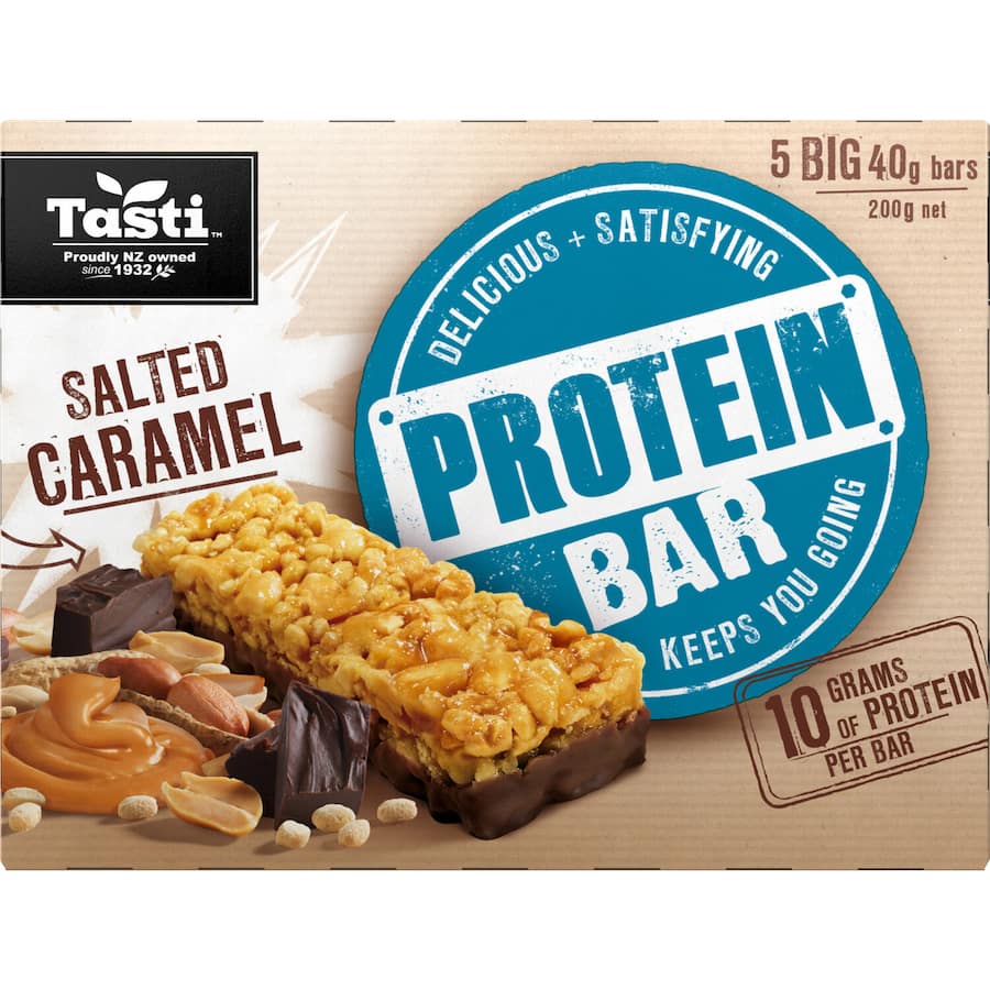 Tasti Protein Bars Salted Caramel 5pk 200g