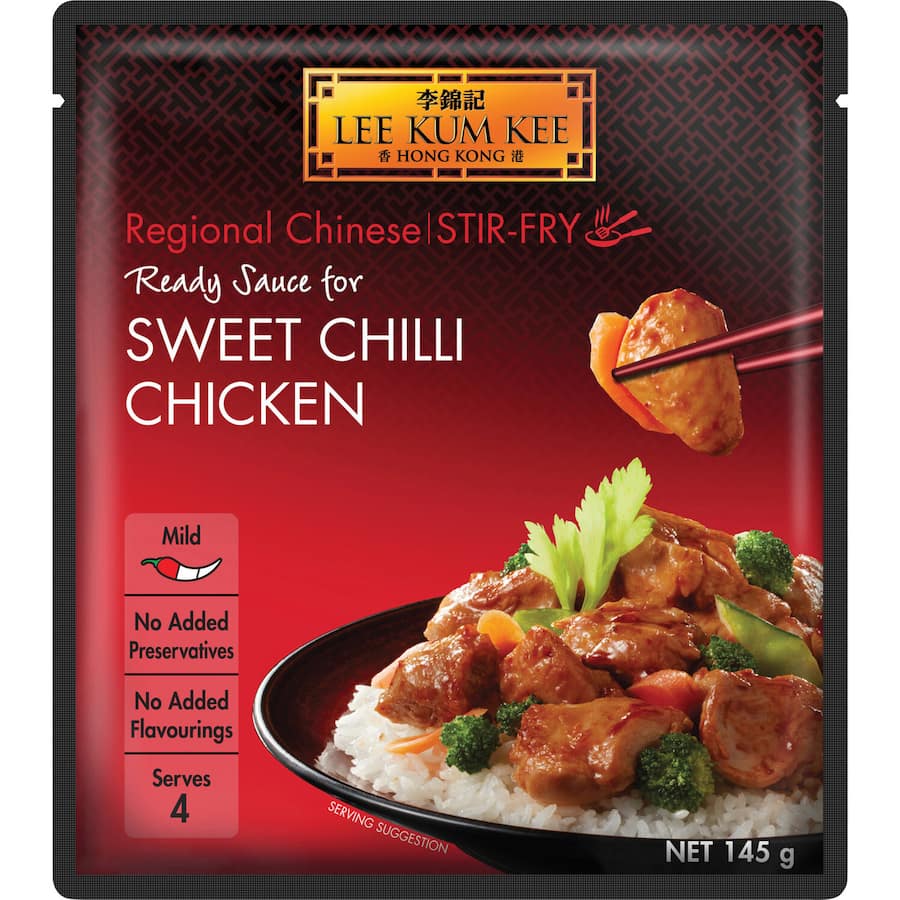 Lee Kum Kee Ready Sauce Recipe Base Sweet Chilli Chicken 145g