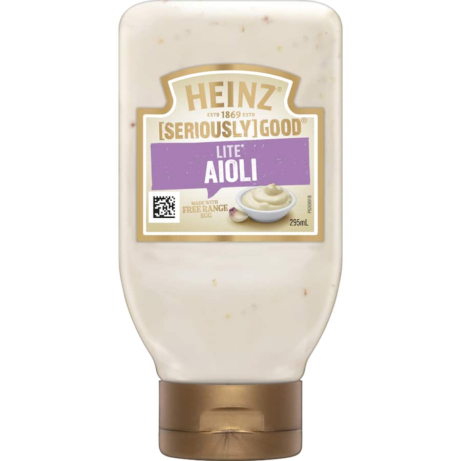Heinz Seriously Good Aioli Lite Squeeze bottle 295mL