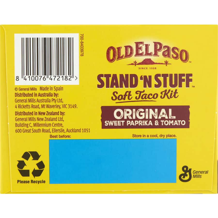 Old El Paso Taco Kit Soft Sweet Paprika & Tomato 8 pack 348g
