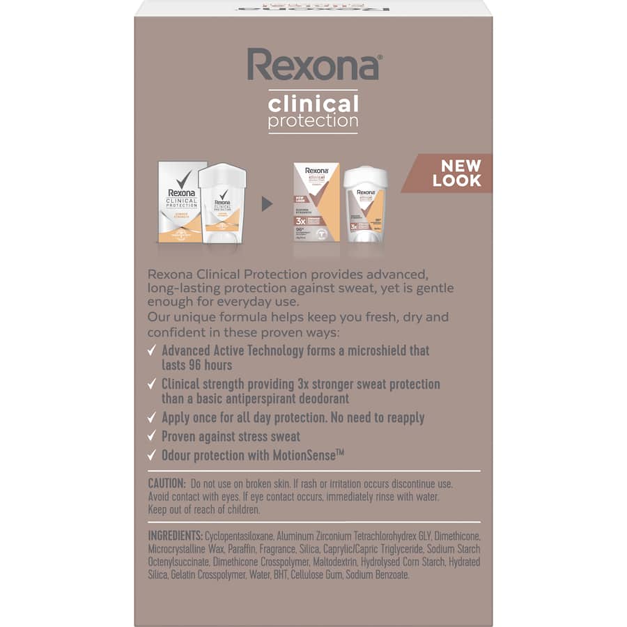 Rexona Women Clinical Protection Antiperspirant Summer Strength Bottle 45mL