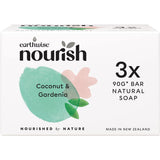 Earthwise Nourish Soap Coconut & Gardenia 90g bars 3pack