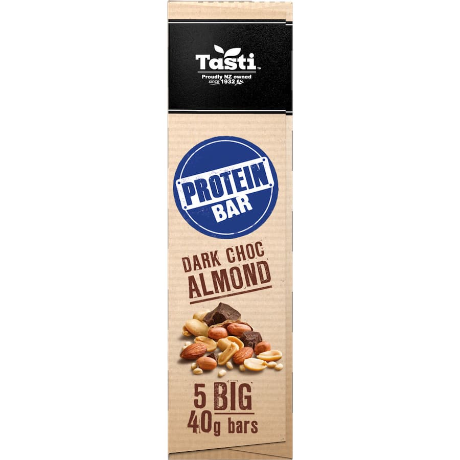 Tasti Protein Bars Dark Choc Almond 5pk 200g
