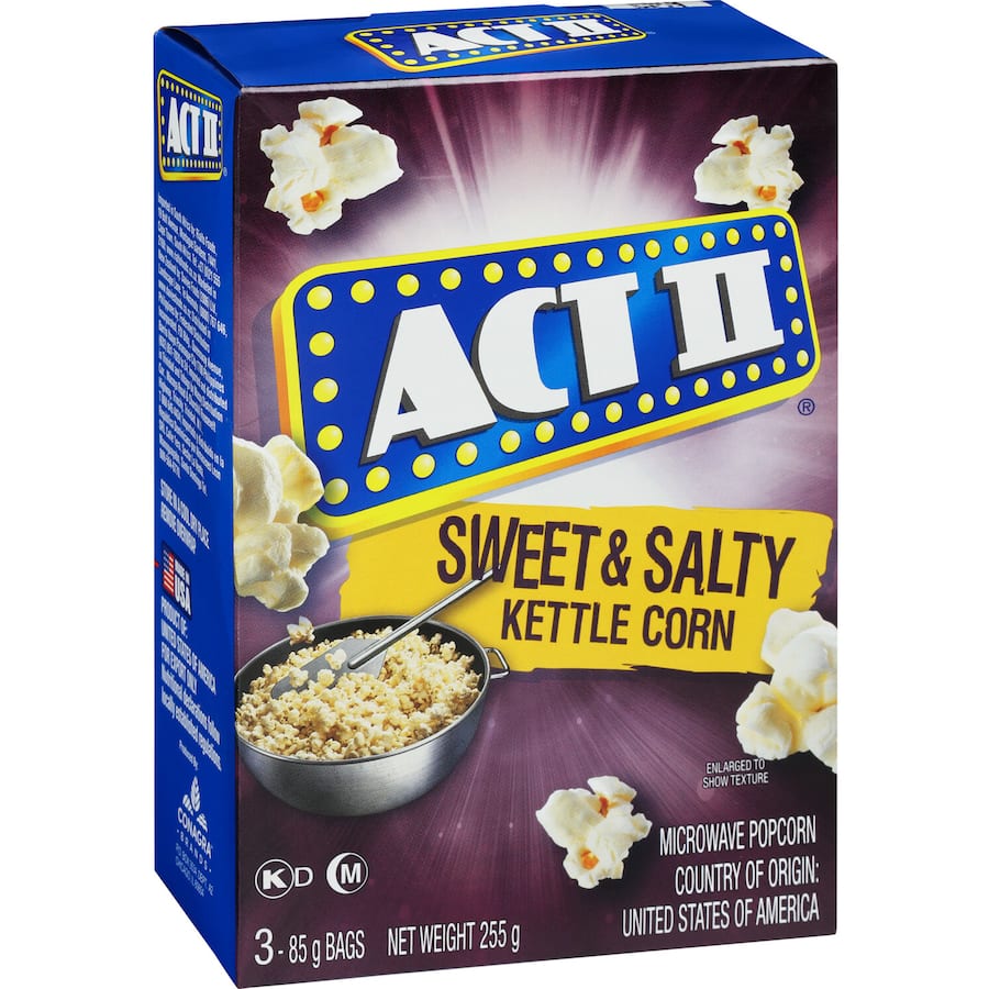 Act I I Microwave Popping Corn Sweet & Salty Kettle Corn 255g