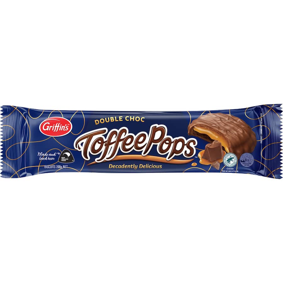 Griffins Toffee Pops Chocolate Biscuits Double Choc 200g