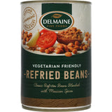 Delmaine Beans Refried Can 420g
