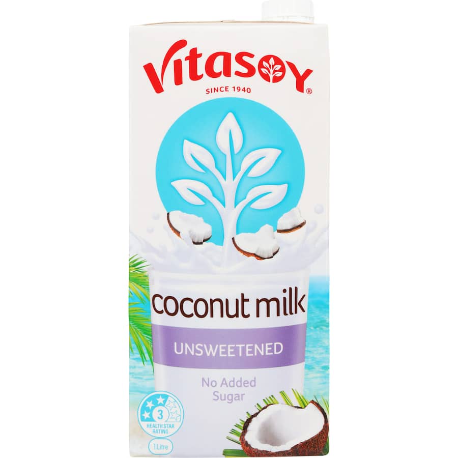 Vitasoy Coconut Milk Unsweetened Carton 1L