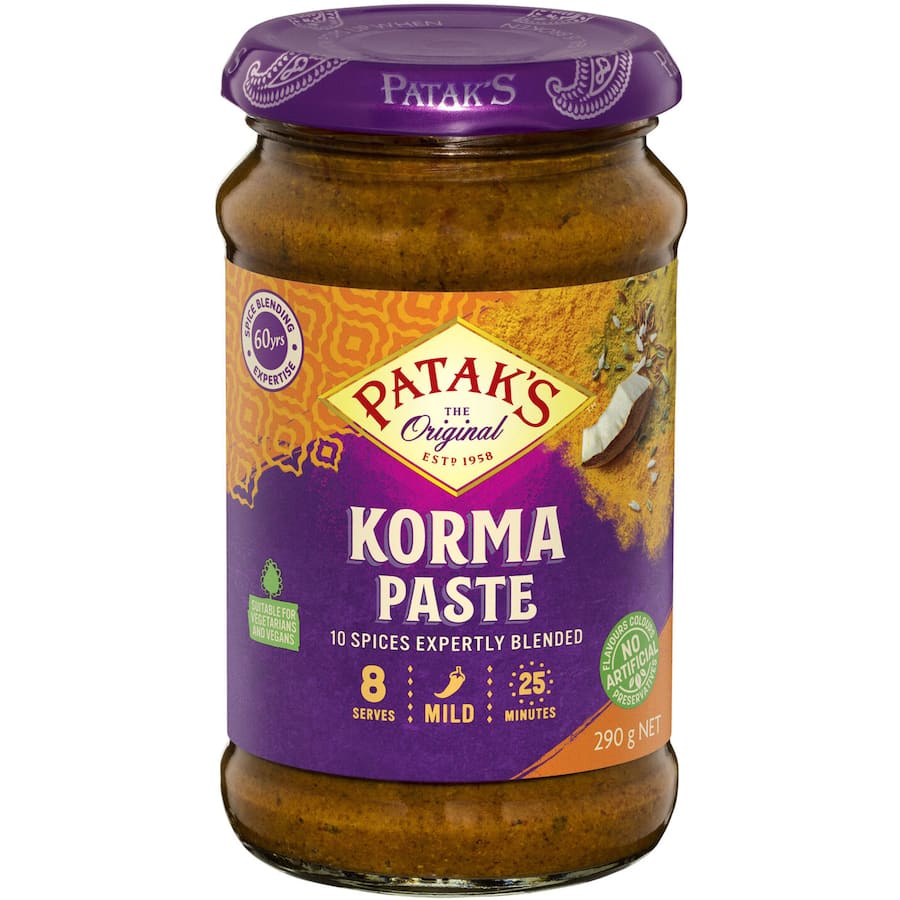 Pataks Curry Paste Korma Mild Jar 290g