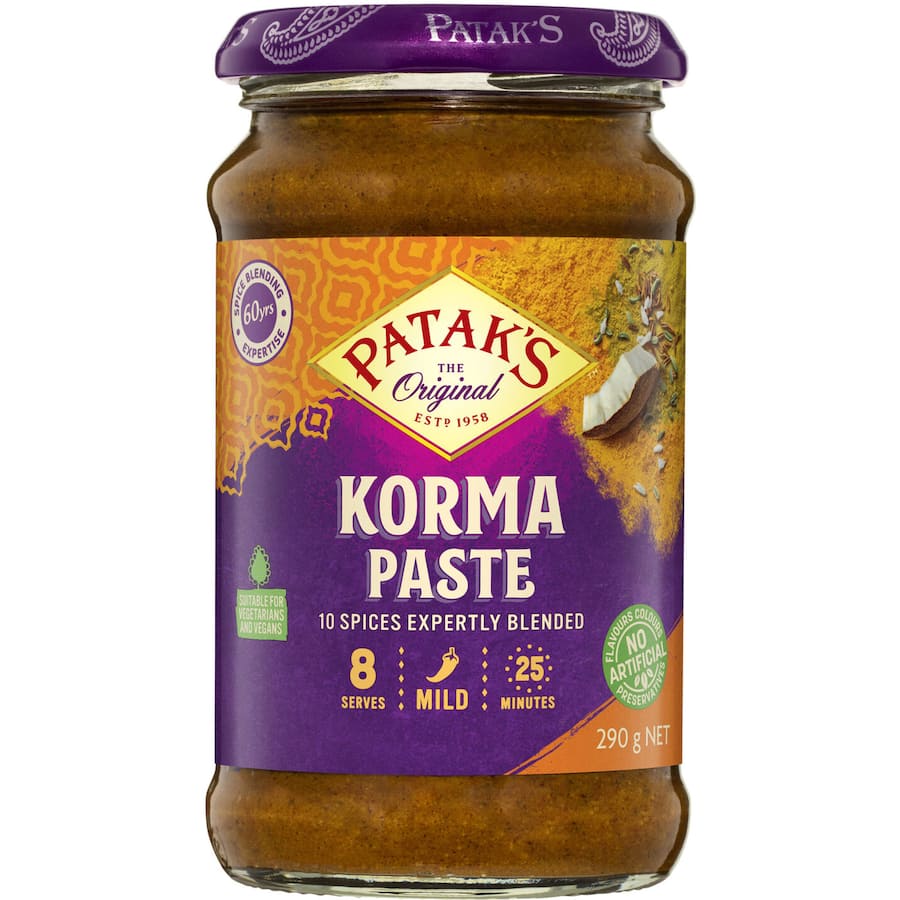 Pataks Curry Paste Korma Mild Jar 290g