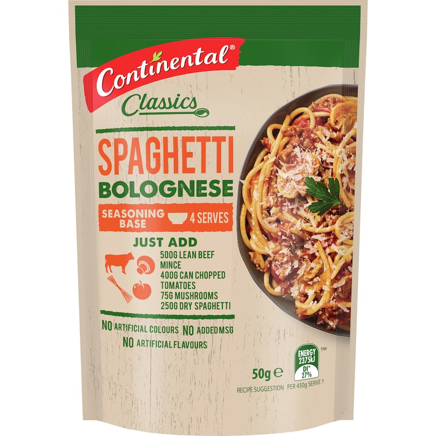 Continental Classics Recipe Base Spaghetti Bolognese Pack 50g