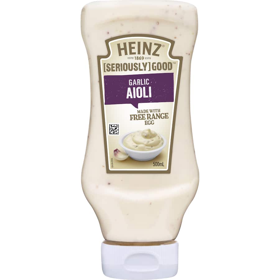 Heinz Seriously Good Aioli Garlic Squeeze bottle 500mL