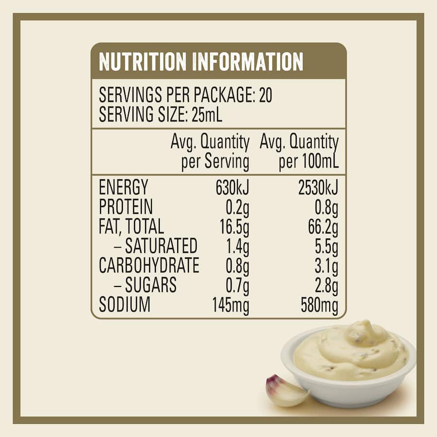 Heinz Seriously Good Aioli Garlic Squeeze bottle 500mL