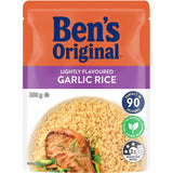 Bens Original Microwave Rice Roasted Garlic Rice Pouch 250g