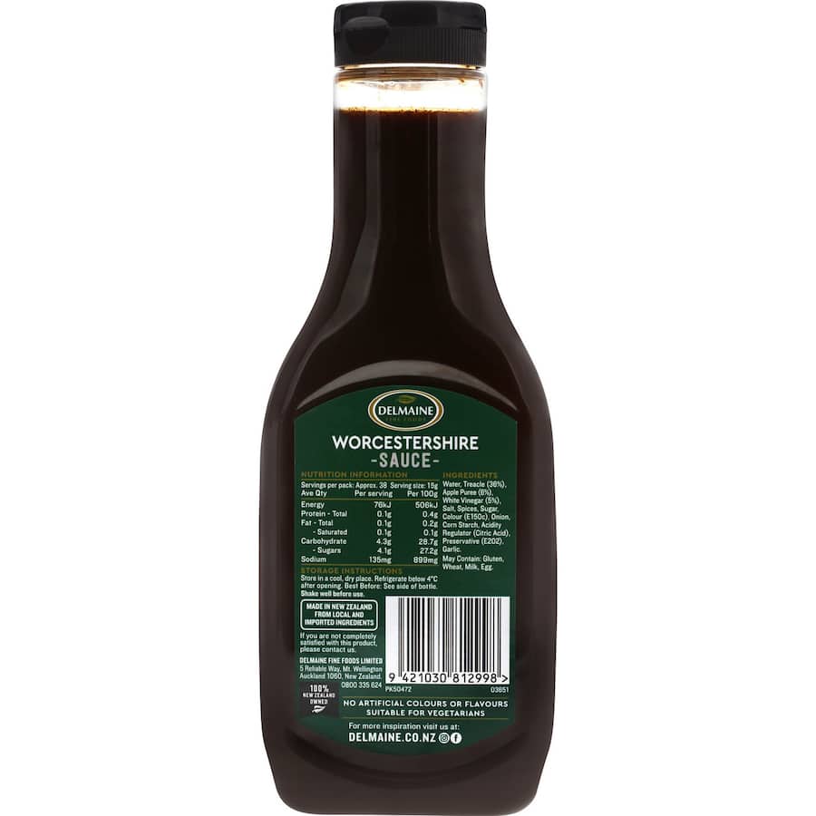 Delmaine Worcestershire Sauce  580g