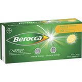 Berocca Energy Effervescent Tablets Vitamin C Mango & Orange 30pack
