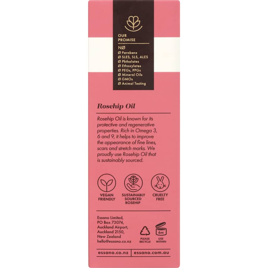 Essano Certified Organic Rosehip Oil  45mL