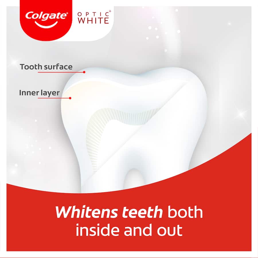 Colgate Optic White Whitening Toothpaste Renewal Teeth Whitening Tube 85g