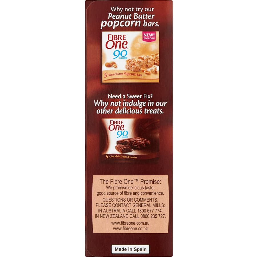Fibre One Cake Bars Milk Chocolate & Popcorn 5pk 105g
