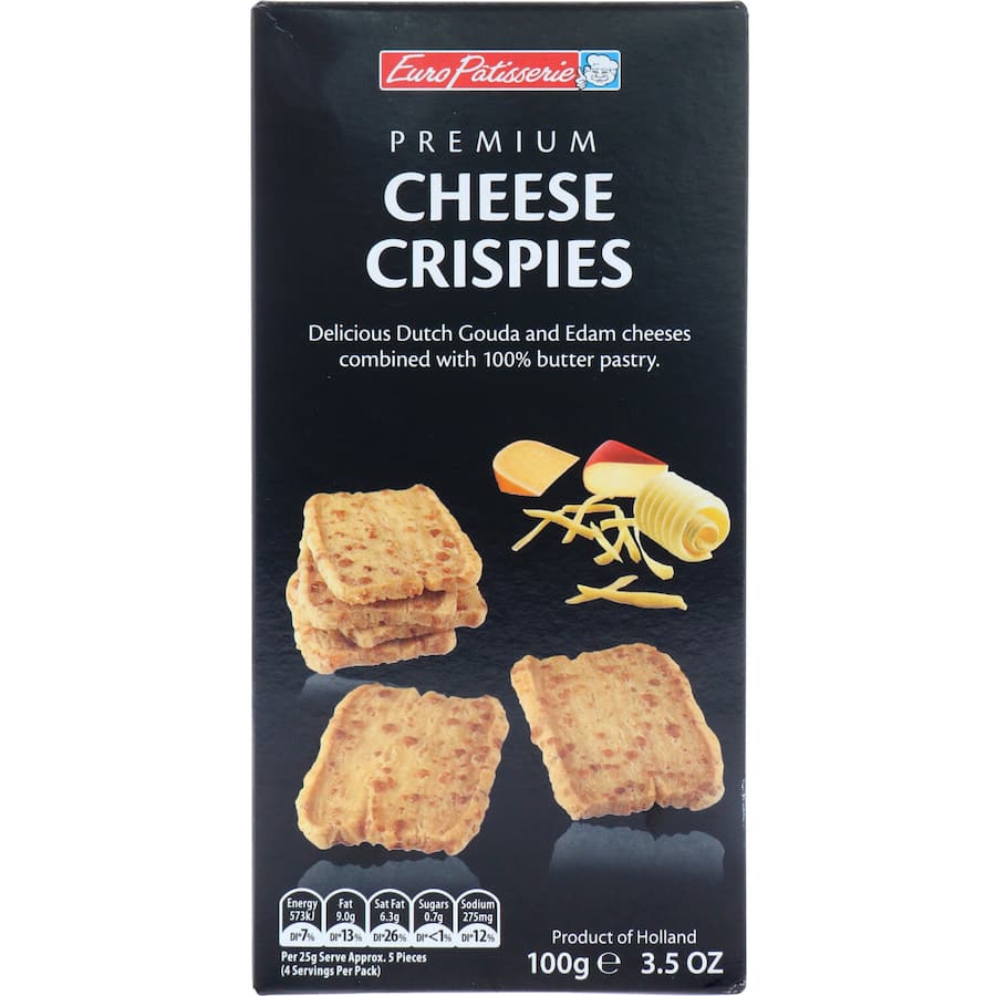 Euro Patisserie Crackers Cheese Crispies 100g