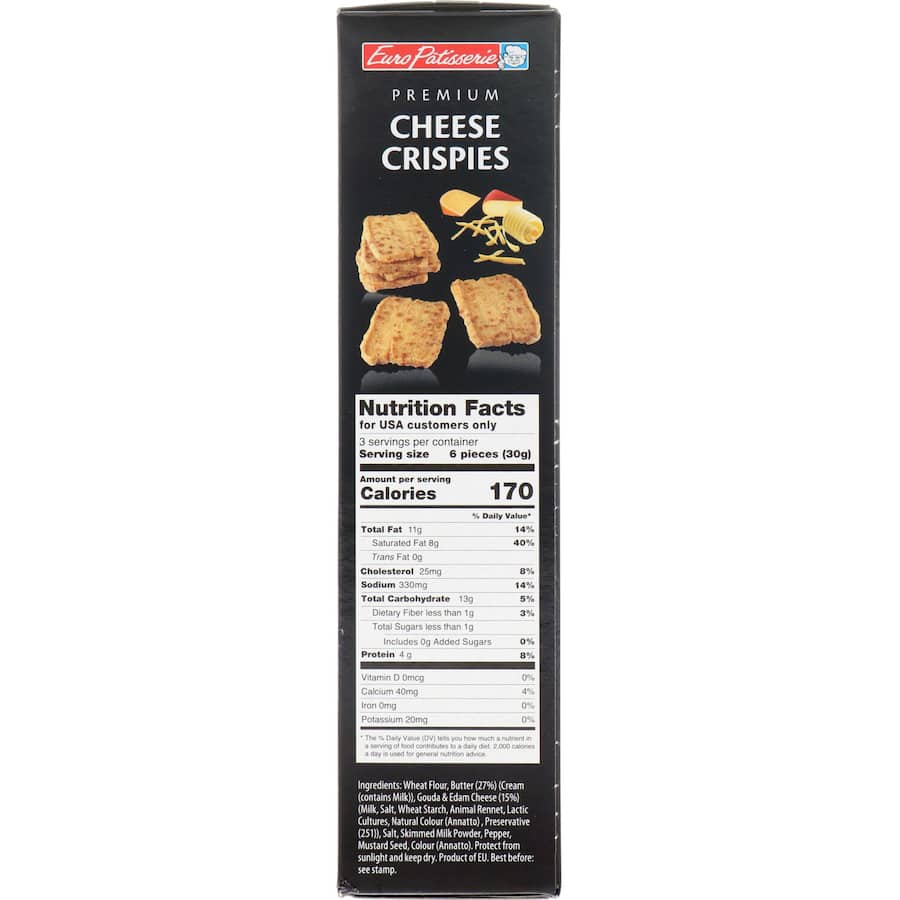 Euro Patisserie Crackers Cheese Crispies 100g