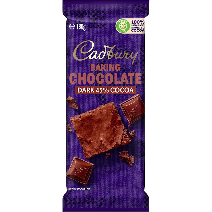 Cadbury Chocolate Baking Dark 45% 180g