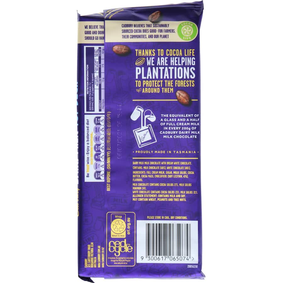 Cadbury Chocolate Dairy Milk Top Deck 180g