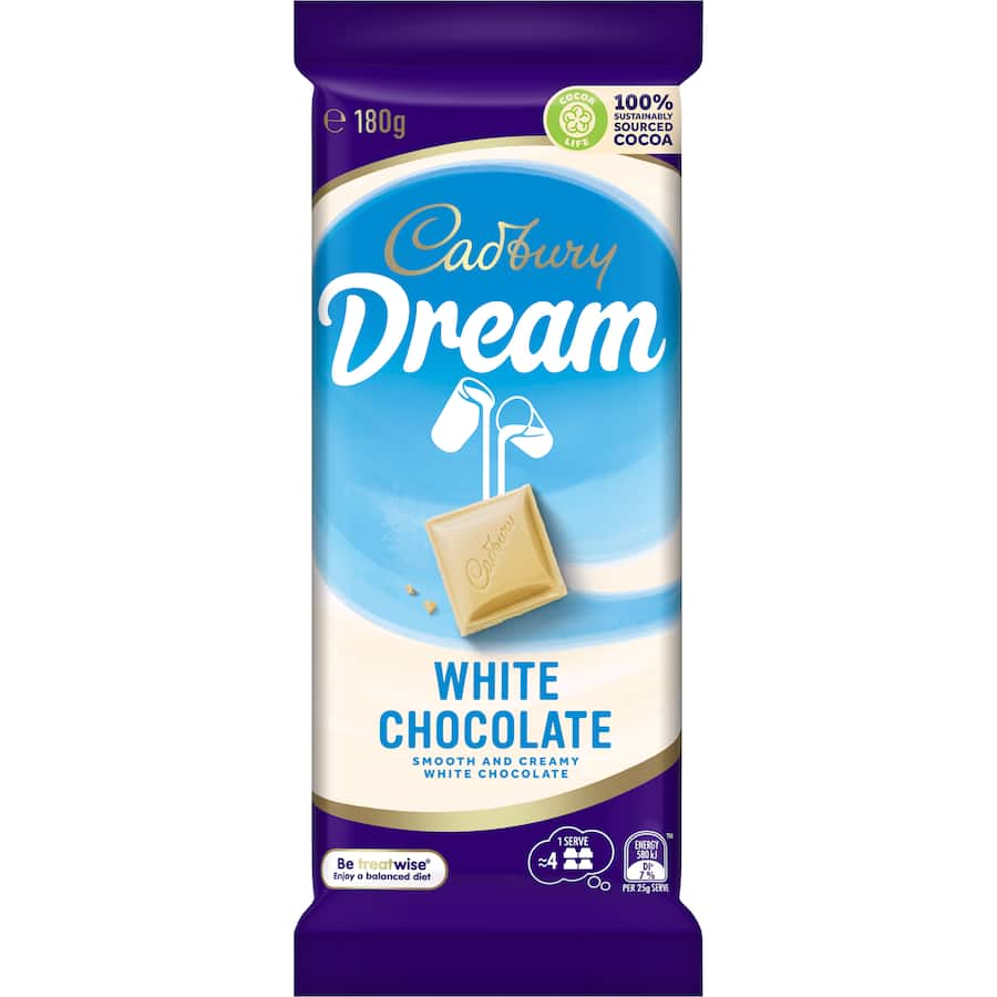 Cadbury Chocolate Dream White Chocolate 180g