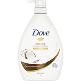Dove Body Wash Restoring Coconut Almond Oil 1L