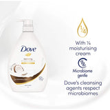 Dove Body Wash Restoring Coconut Almond Oil 1L