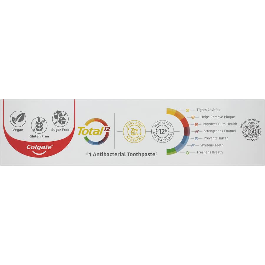 Colgate Total Antibacterial Toothpaste Original Tube 115g