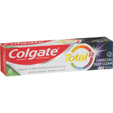 Colgate Total Antibacterial Toothpaste Charcoal Tube 115g