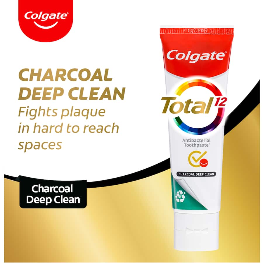 Colgate Total Antibacterial Toothpaste Charcoal Tube 115g