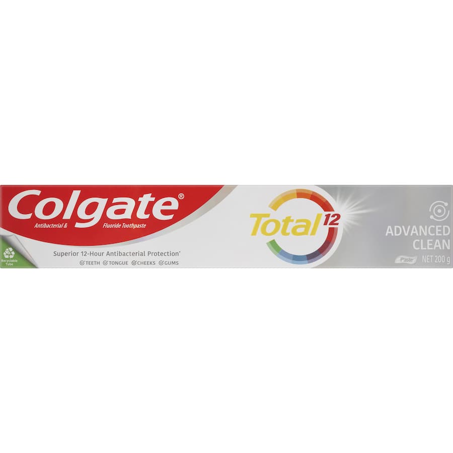 Colgate Total Antibacterial Toothpaste Deep Clean Value Pack Tube 200g