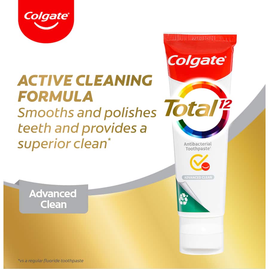 Colgate Total Antibacterial Toothpaste Deep Clean Value Pack Tube 200g