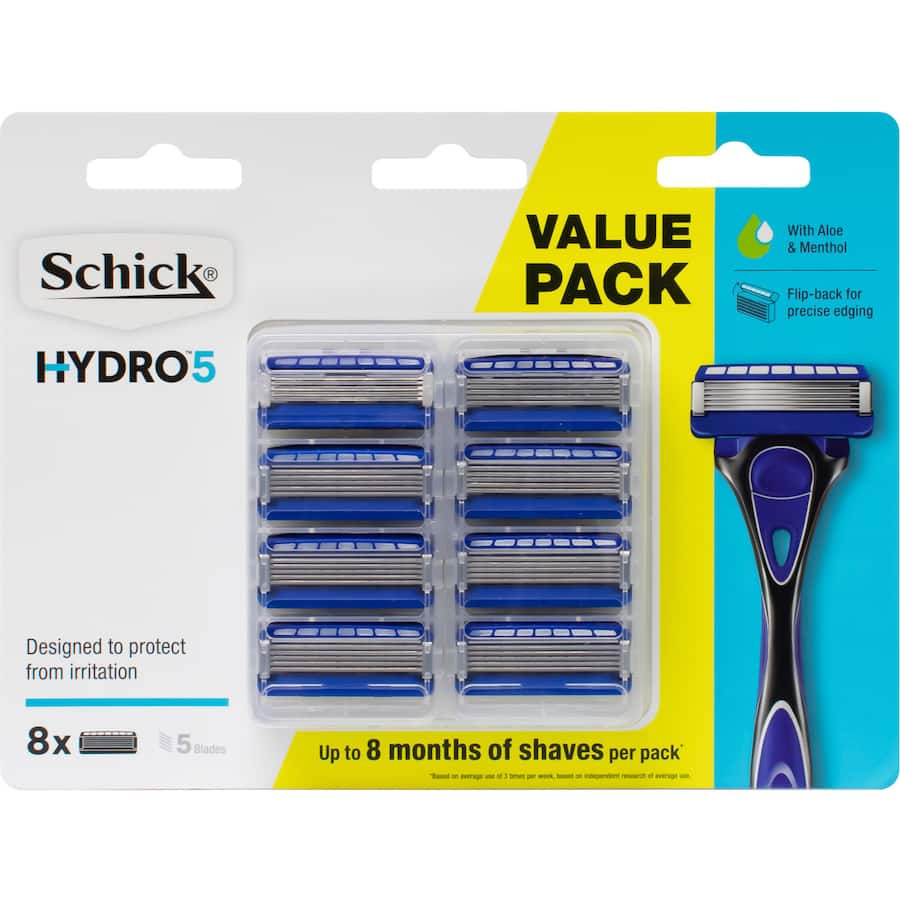 Schick Hydro 5 Razor Blades  8pack