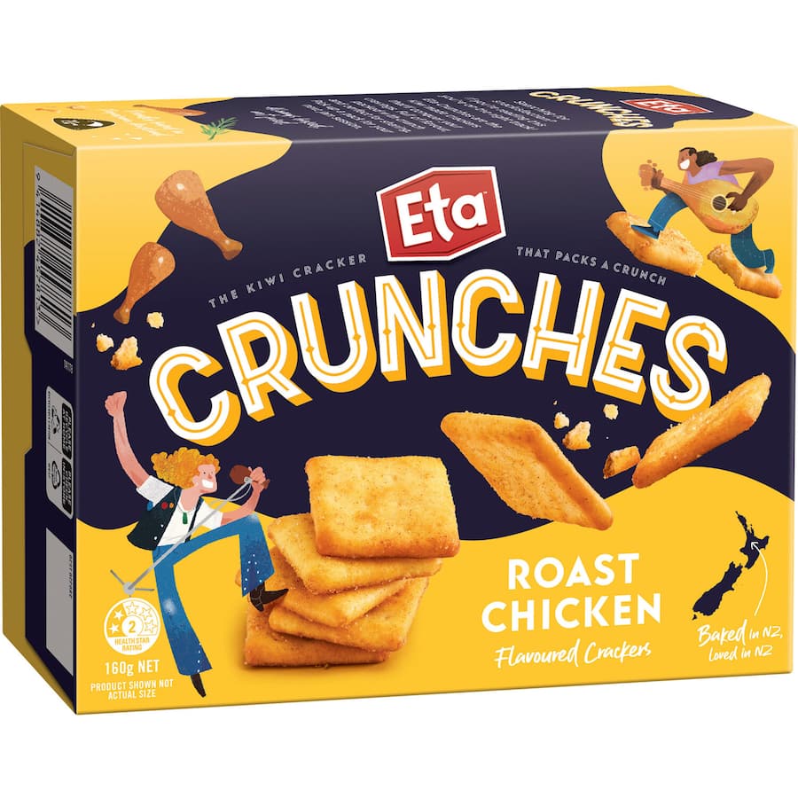 Eta Crunches Crackers Roast Chicken 160g