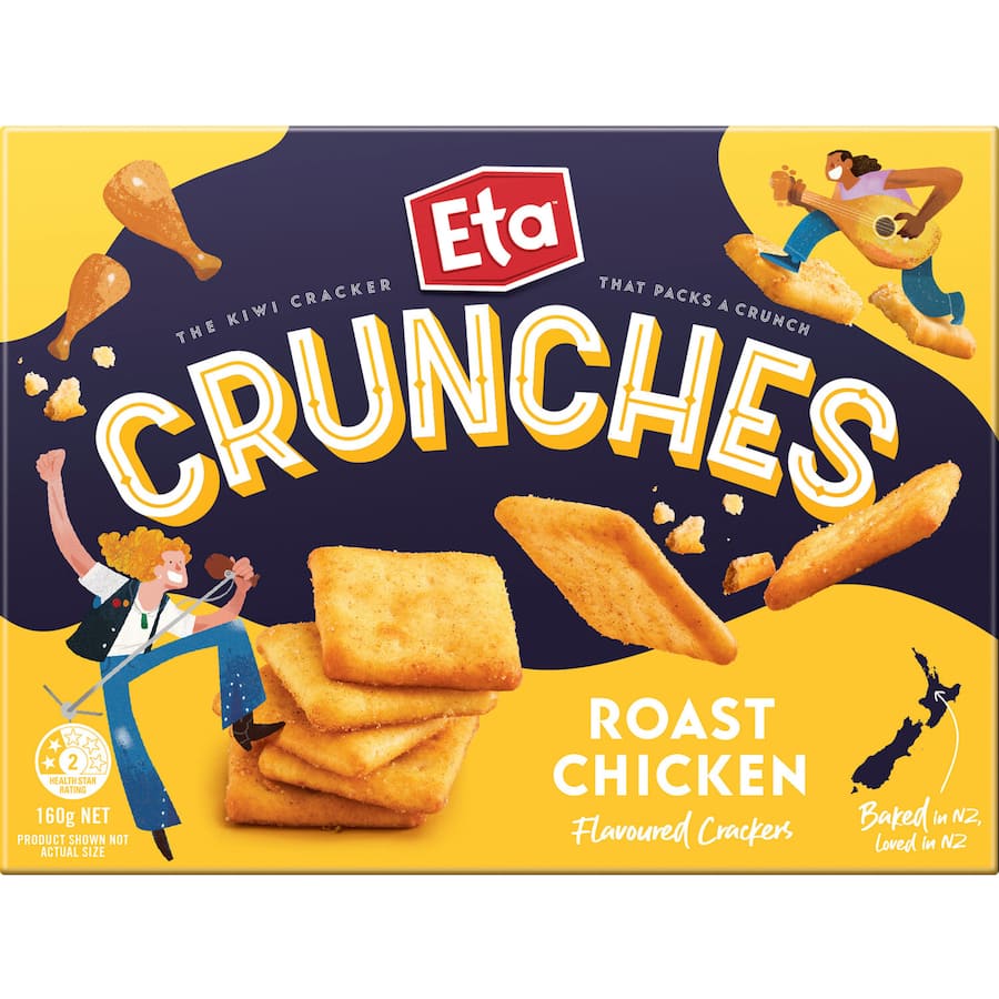 Eta Crunches Crackers Roast Chicken 160g