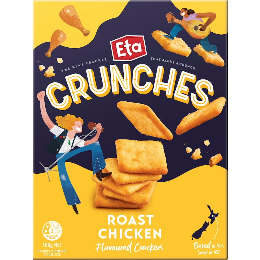 Eta Crunches Crackers Roast Chicken 160g
