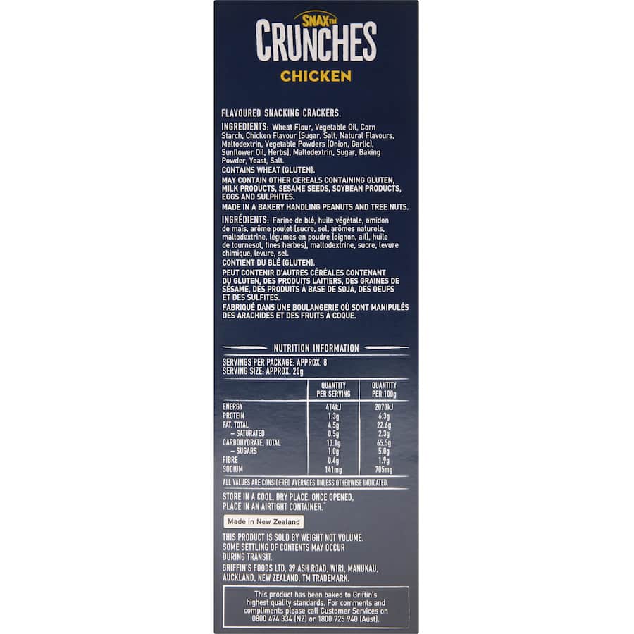Eta Crunches Crackers Roast Chicken 160g