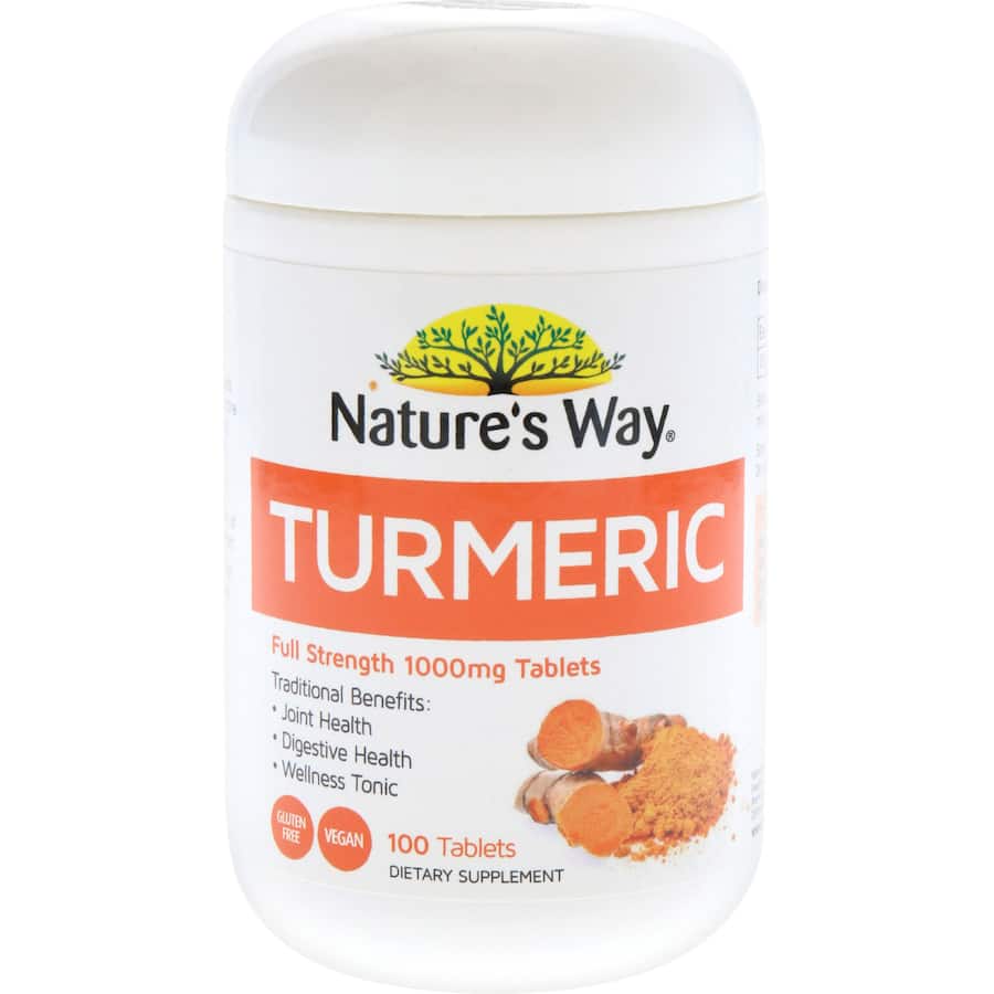 Natures Way Super Foods Turmeric  Tablets 100pack