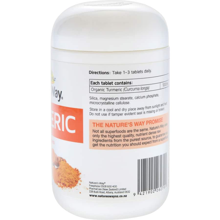 Natures Way Super Foods Turmeric  Tablets 100pack