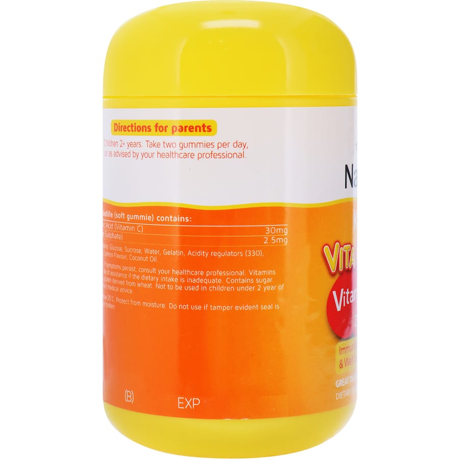 Natures Way Kids Smart Vita Gummies Vitamin C + Zinc Citrus Flavour Pastilles 110pack