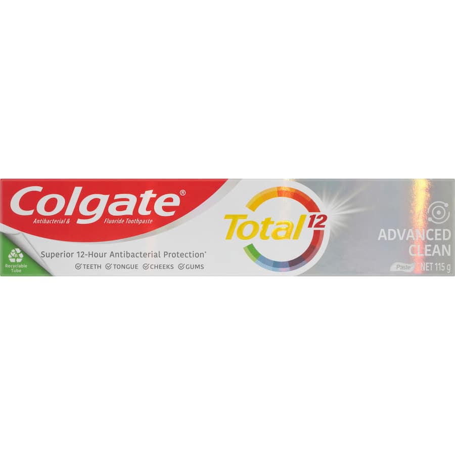 Colgate Total Antibacterial Toothpaste Deep Clean Tube 115g