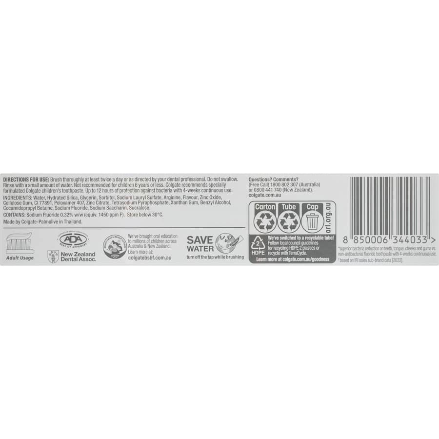 Colgate Total Antibacterial Toothpaste Deep Clean Tube 115g