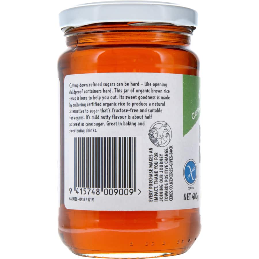 Ceres Organics Malt Brown Rice Syrup 400g