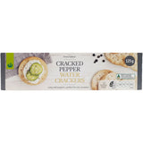 Woolworths Crackers Water Cracked Pepper 125g