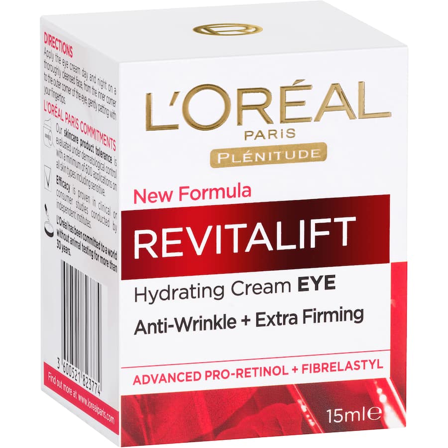 L'oreal Paris Revitalift Eye Cream Pottle Pottle 15mL
